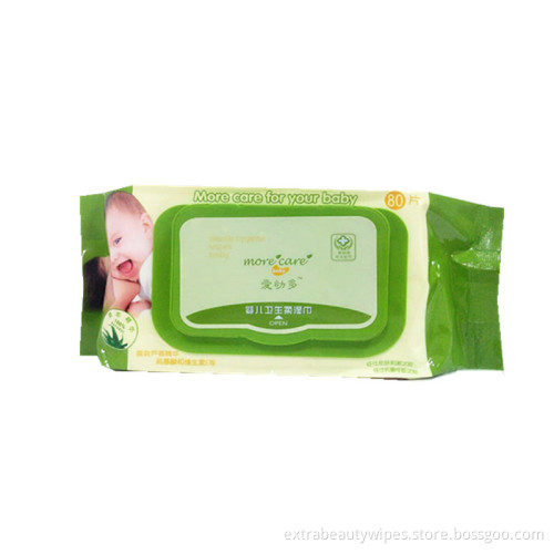 Caractéristique tissée unie Lingettes d&#39;eau de bébé naturel